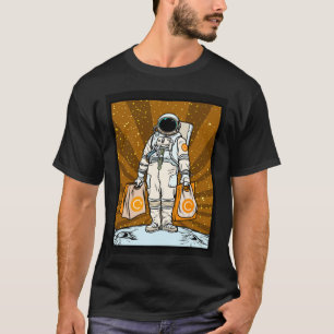 Cryptocurrency Talk  To The Moon CEL Celsius Space T-Shirt