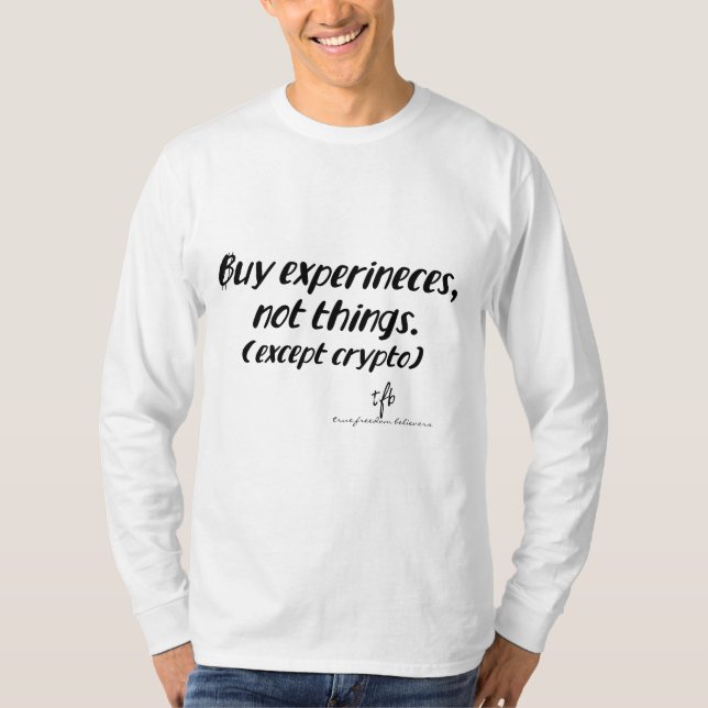 Cryptocurrency vs. Things Long-Sleeve T-Shirt (Front)