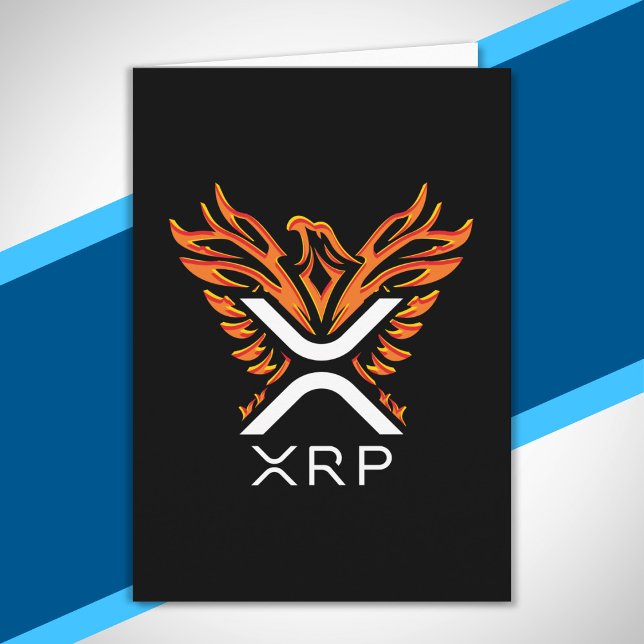 Cryptocurrency XRP Crypto Orange Rising Phoenix Card (Creator Uploaded)