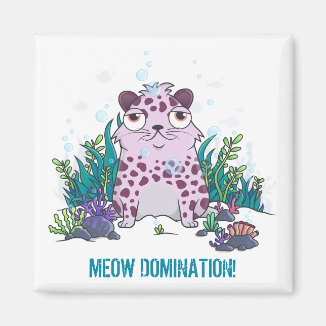 Cryptokitty gift for blockchain games enthusiasts magnet (Front)