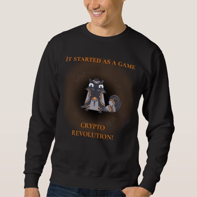 Cryptorevolution  blockchain technology game sweatshirt (Front)