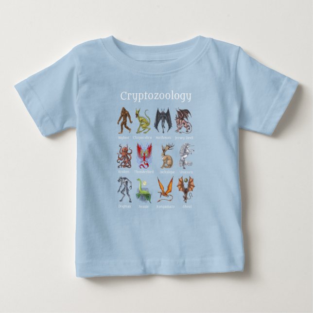 Cryptozoology Cryptid Creatures Baby T-Shirt (Front)