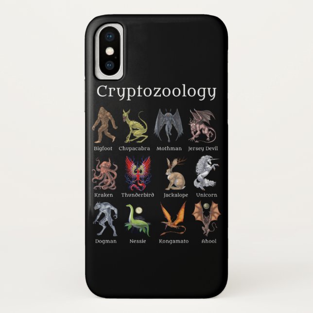 Cryptozoology Cryptid Creatures Case-Mate iPhone Case (Back)