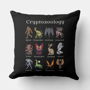 Cryptozoology Cryptid Creatures Cushion