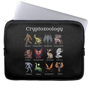 Cryptozoology Cryptid Creatures Laptop Sleeve