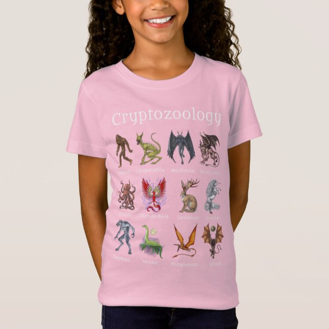 Cryptozoology Cryptid Creatures T-Shirt (Front)