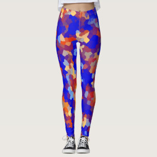 Crystal Abstract Pattern Leggings