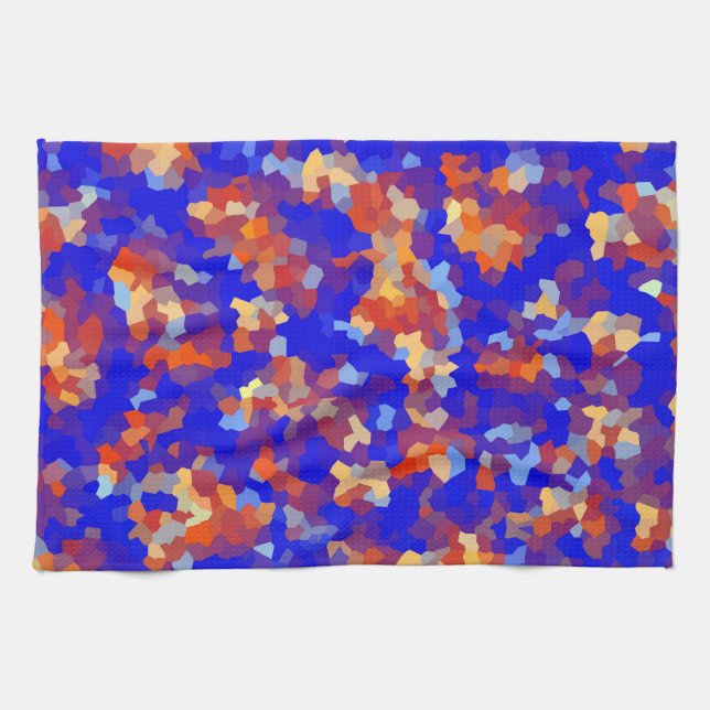 Crystal Abstract Pattern Tea Towel (Horizontal)
