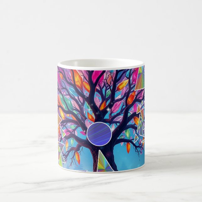 Crystal Abstract Tree Coffee Mug (Center)