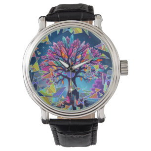 Crystal Abstract Tree Watch