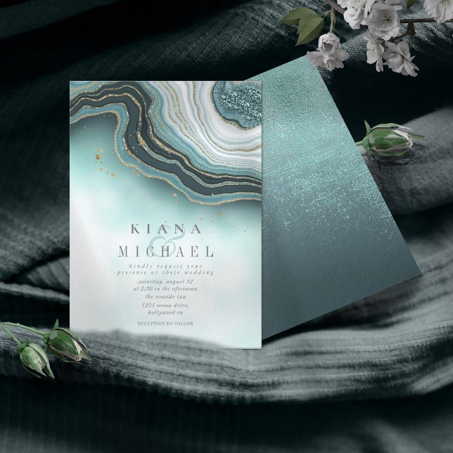 Crystal Agate Wedding Teal ID825 (Creator Uploaded)