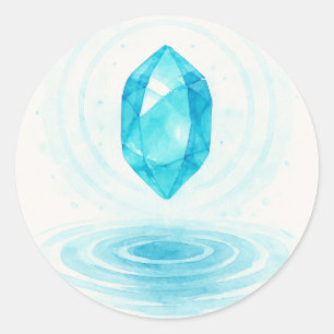 Crystal and Water Sticker – Peaceful Energy Aesthe