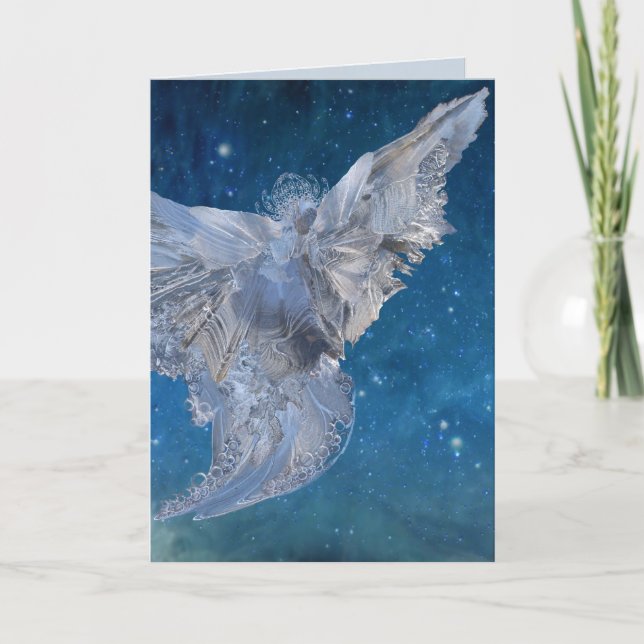 Crystal Angel (close) Holiday Card (Front)