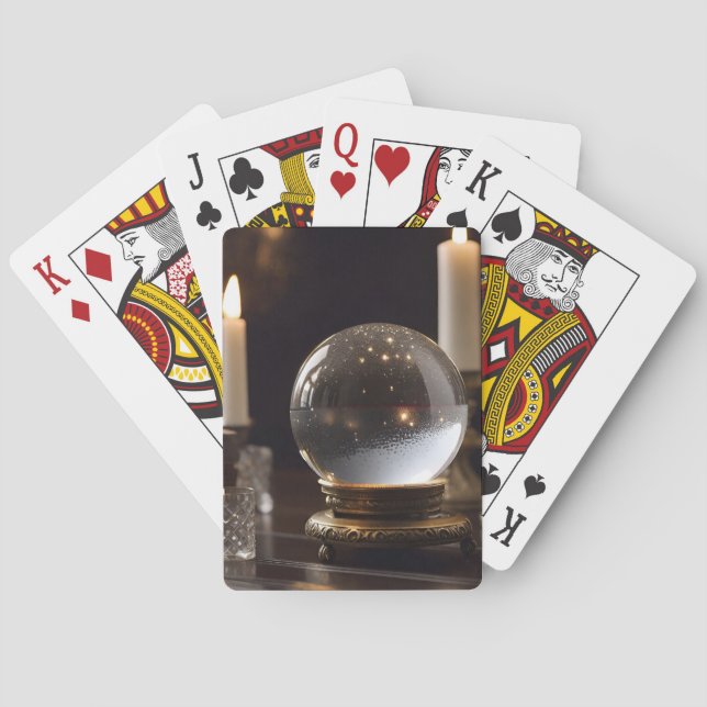 Crystal Ball and Candles 2 Playing Cards (Back)