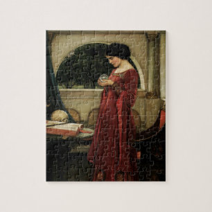 Crystal Ball by Waterhouse, Vintage Victorian Art Jigsaw Puzzle