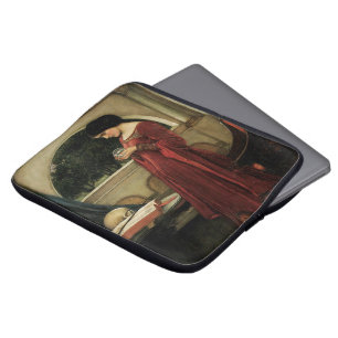 Crystal Ball by Waterhouse, Vintage Victorian Art Laptop Sleeve