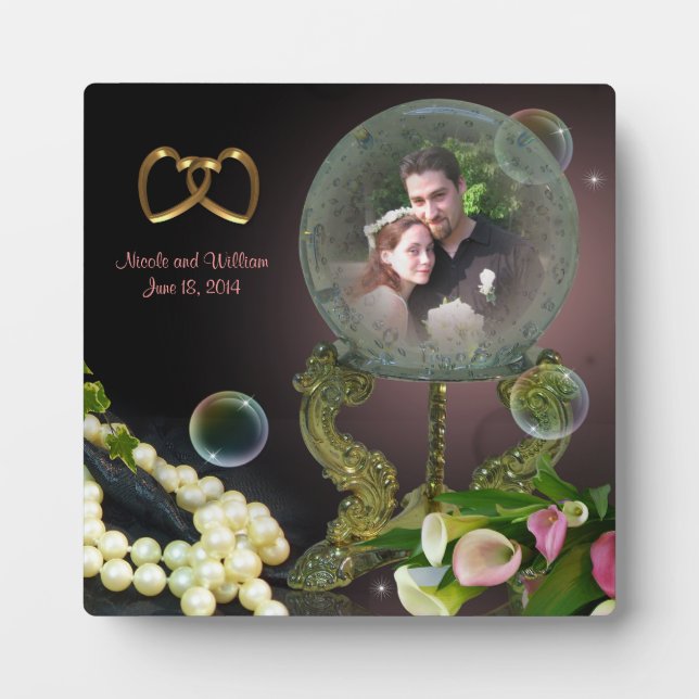 Crystal Ball fantasy portrait photo plaque (Front)