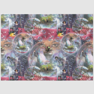 Crystal Ball Halloween Witch Tissue Paper