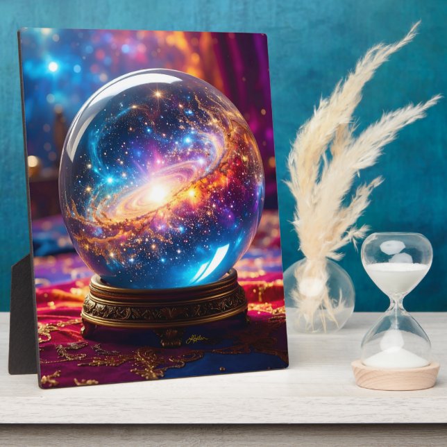 Crystal Ball - I See A Cosmic Event In Your Future Plaque (Side)