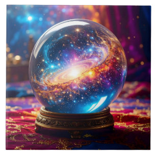 Crystal Ball - I See A Cosmic Event In Your Future Tile
