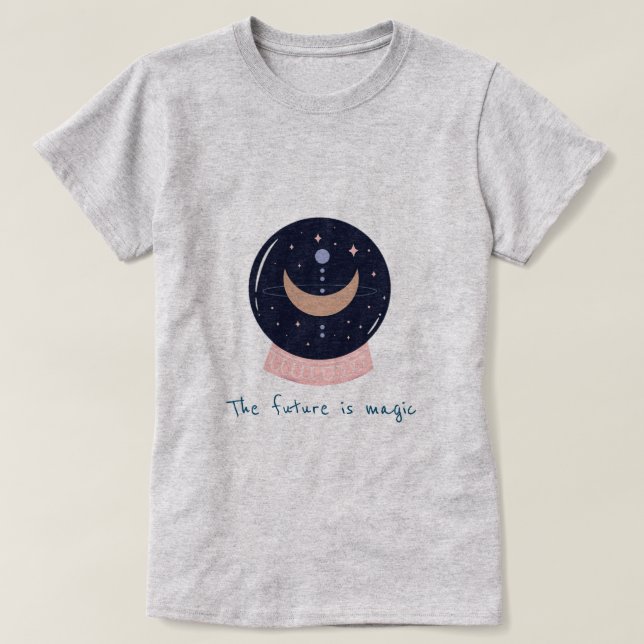 Crystal ball mystical psychic T-Shirt (Design Front)