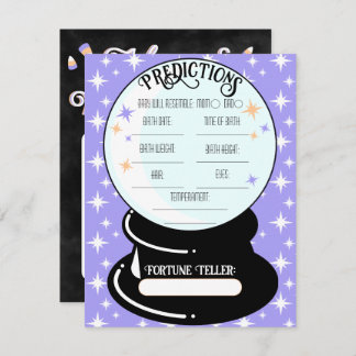 Crystal Ball Predictions Flat Note Card