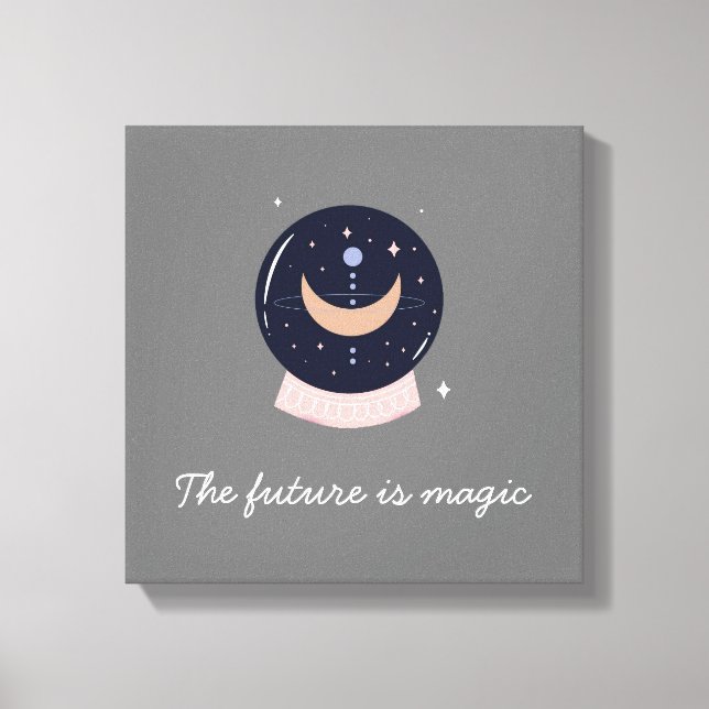 Crystal ball psychic canvas print (Front)