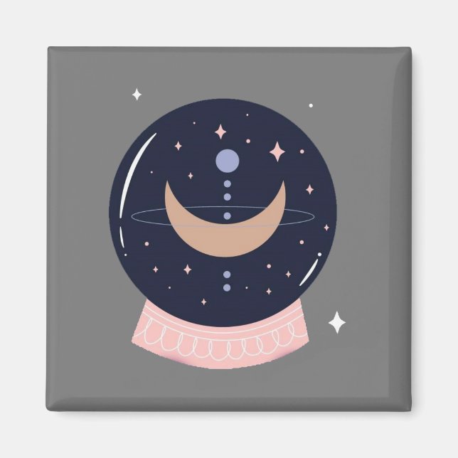 Crystal ball psychic magnet (Front)