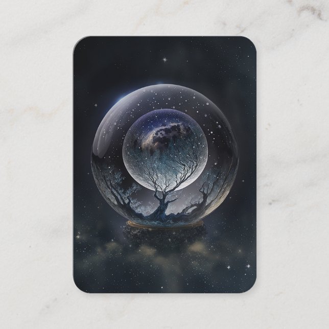 Crystal Ball Psychic Medium Tarot Reader Business Card (Front)