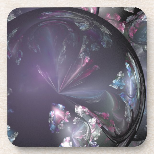 Crystal Ball Set of Cork Coasters (Front)