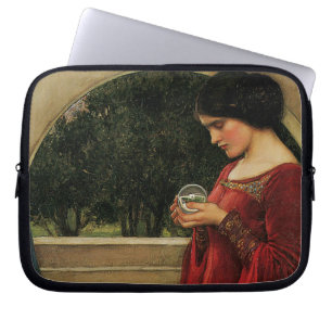 Crystal Ball Waterhouse Painting Magic Fantasy Laptop Sleeve