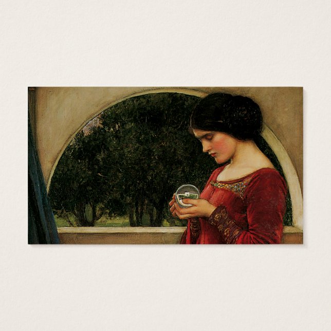 Crystal Ball Woman Waterhouse Painting (Back)