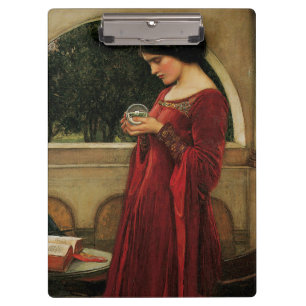 Crystal Ball Woman Waterhouse Painting Clipboard