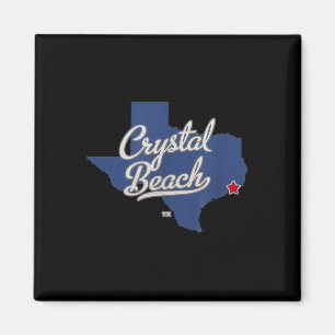 Crystal Beach Texas Tx Map  Magnet