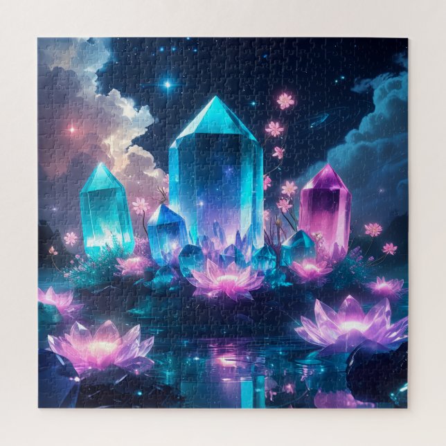 Crystal Bloom Sanctuary Jigsaw Puzzle (Vertical)