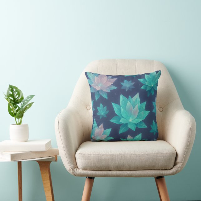Crystal Bloom – Shattered Petal Radiance Cushion (Chair)