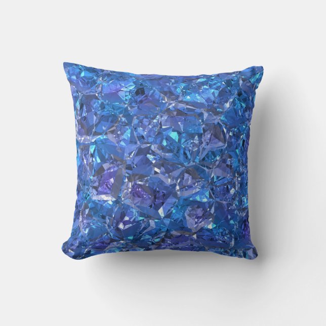 Crystal Blue and Purple Cushion (Front)