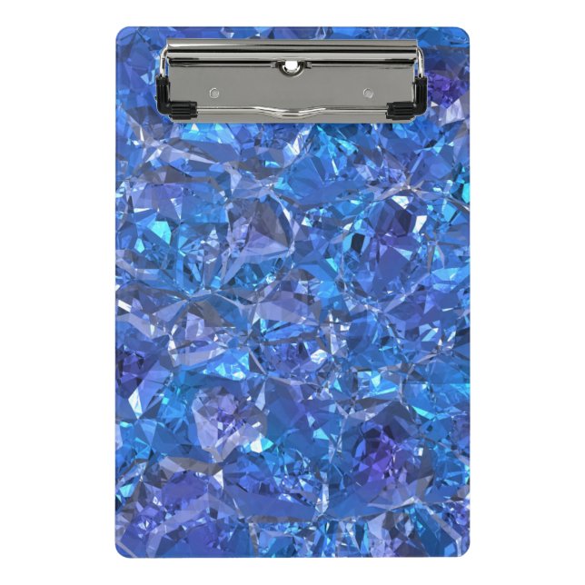 Crystal Blue and Purple Mini Clipboard (Front)