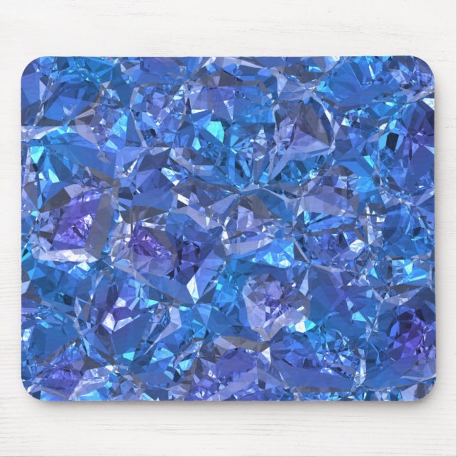 Crystal Blue and Purple Mouse Pad (Front)