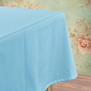 Crystal Blue Solid Colour   Classic   Elegant  Tablecloth