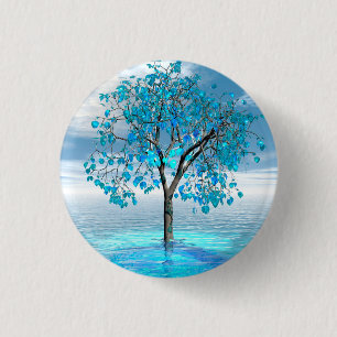 Crystal Blue Tree button