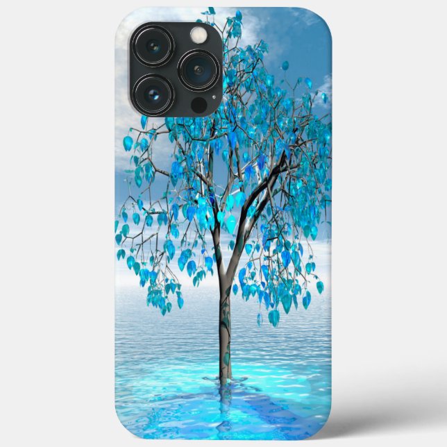 Crystal Blue Tree Case-Mate iPhone Case (Back)