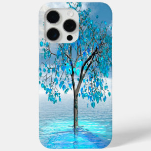 Crystal Blue Tree iPhone 15 Pro Max Case
