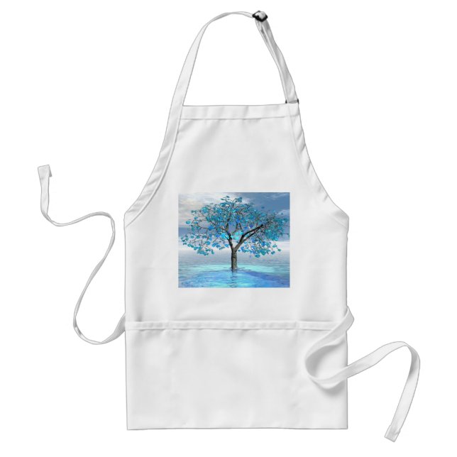 Crystal Blue Tree Standard Apron (Front)