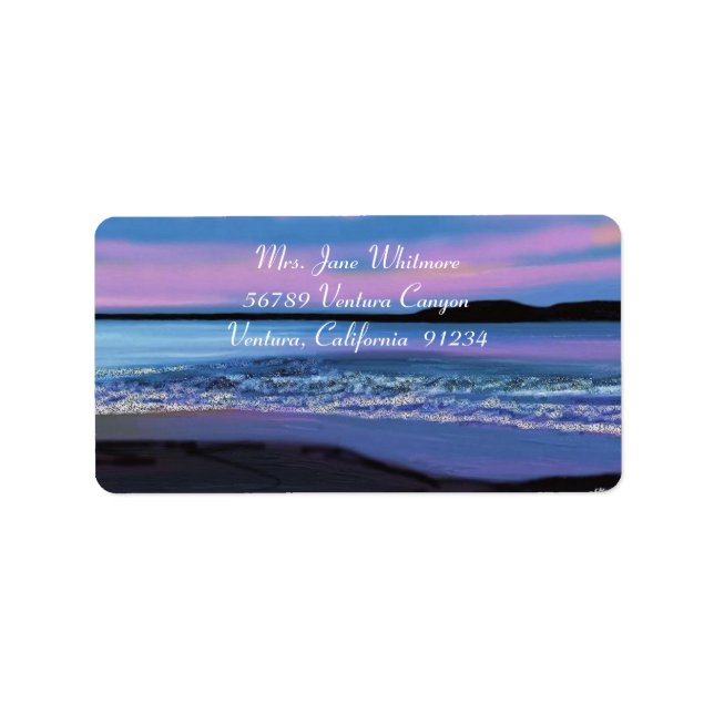 Crystal Blue Water Address Labels (Front)