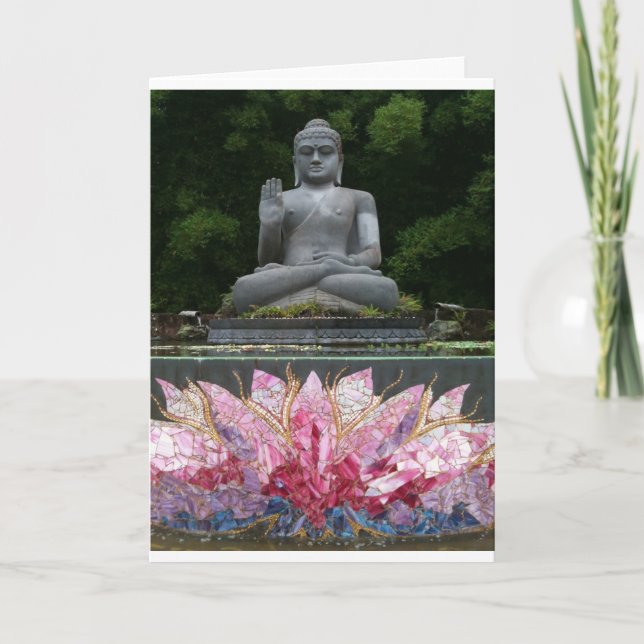Crystal Buddha  Greeting Card (Front)