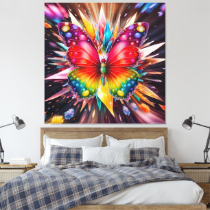 Crystal Butterfly Canvas Print