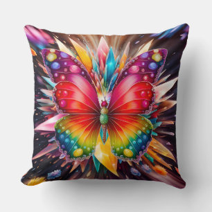 Crystal Butterfly Cushion