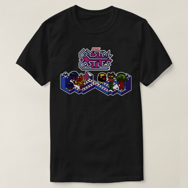 Crystal Castles Video Game T-Shirt (Design Front)