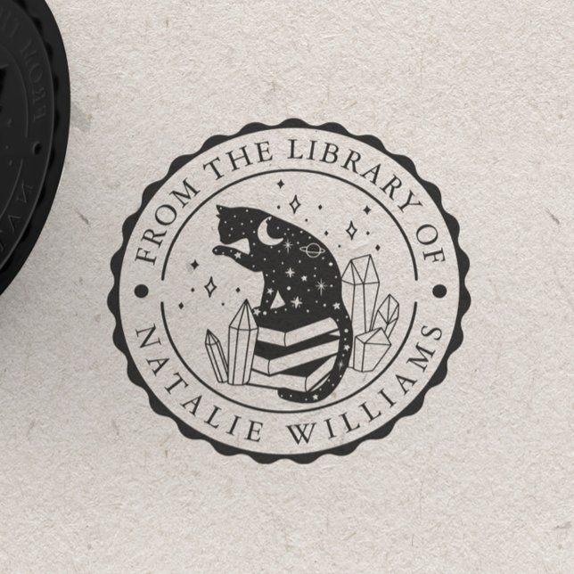 Crystal Cat Star Pencil Moon from the Library of Rubber Stamp (Creator Uploaded)